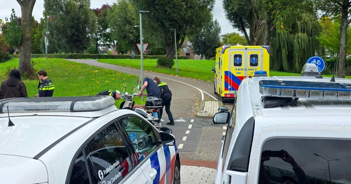 Scooterrijder gewond na aanrijding met auto op Copernicusweg