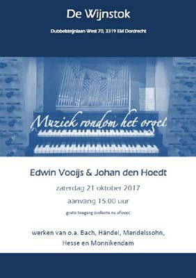 Concert Johan den Hoedt en Edwin Vooijs in de Wijnstok