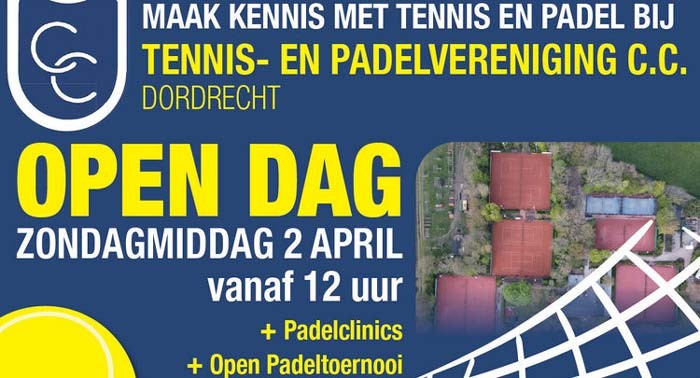 Jaarlijkse Open Dag Tennis en padelvereniging C.C.